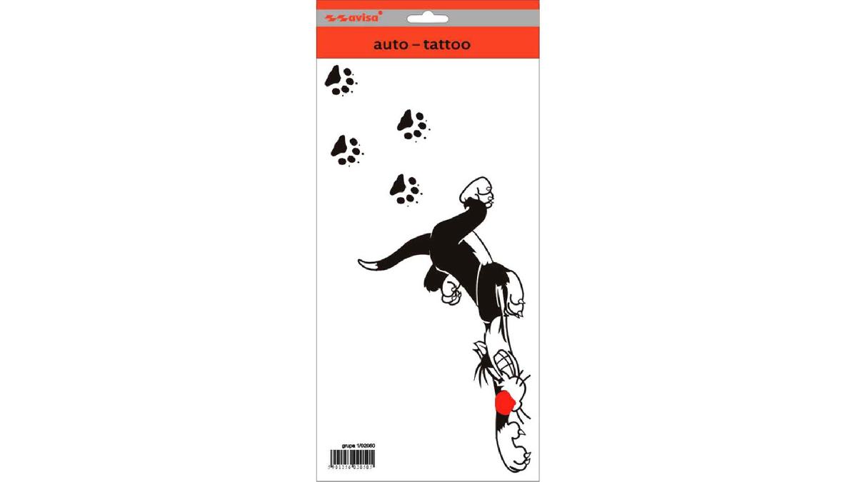 Autocollant+AutoTattoo+Leopold+Cat+%2B+Traces+-+14x29cm